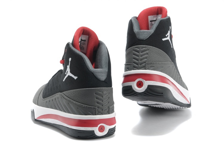 2013 Jordan B`MO Black Grey Red White Shoes - Click Image to Close